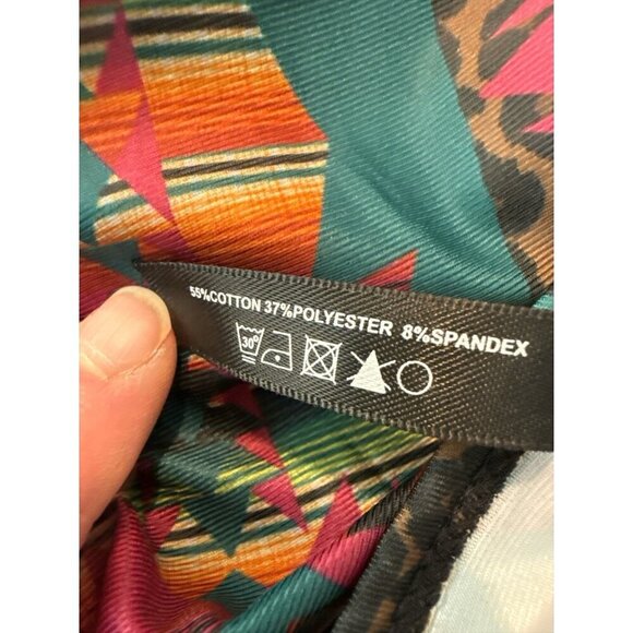 Crazy Train River Bend Swim Tankini Top Aztec Print Black with Multi Size M NWT - Picture 7 of 7